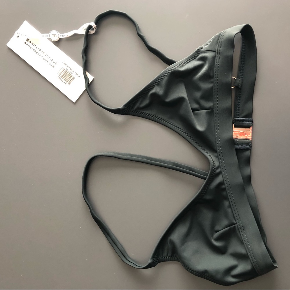 NWT White Fox Bikini Top